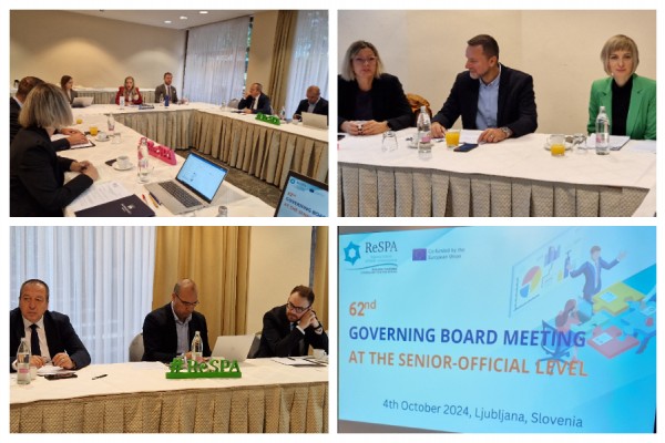 62nd Governing Board Meeting at Senior Official Level: Key Achievements and Future Plans in Public Administration ...